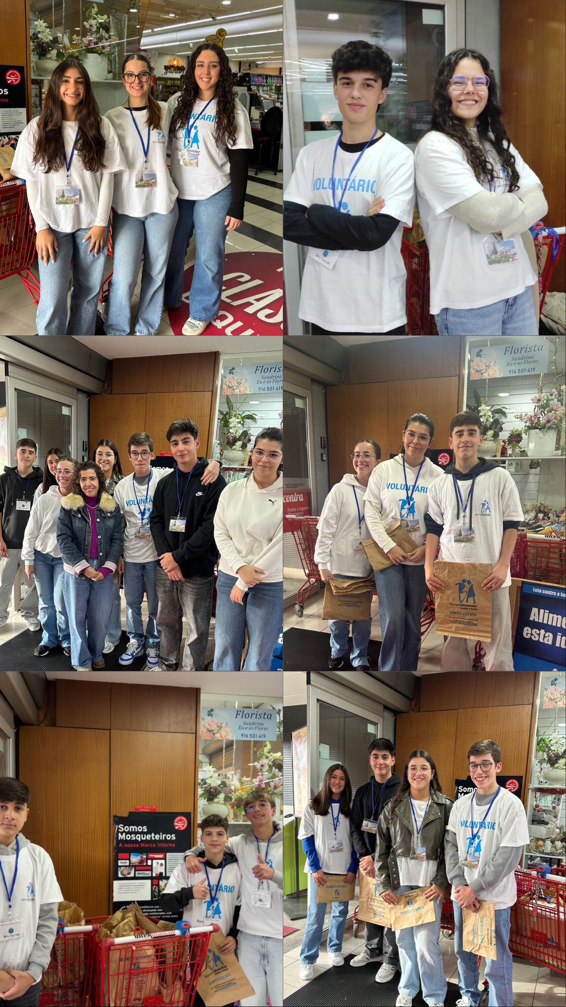 Alunos do 10º A Participam em Campanha de Voluntariado no Banco Alimentar Contra a Fome